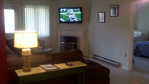 Living Area with 55" flat screen HDTV