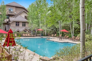 Extra large heated pool