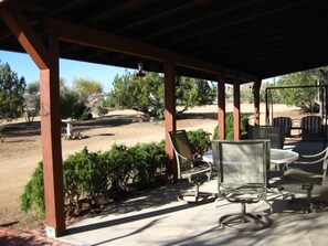 View out front off large porch