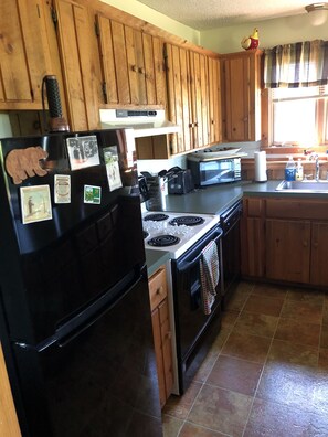 Fully equipped kitchen for all meals.