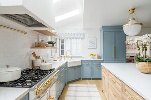 Stunningly remodeled kitchen with Williams-Sonoma appliances and features