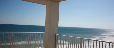Expansive south and west views; 180 degrees of Gulf, shoreline and bay! 