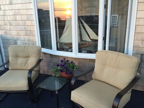 Front porch at sunrise