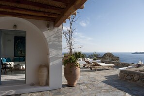 Entering the villa from terrace.