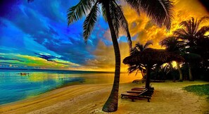 The beach at sunset...