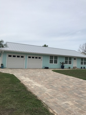 Outside of this beautiful home