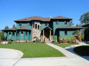 Front of cottage, facing south.