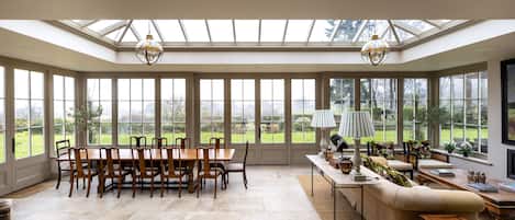 Fabulous views over the Surrey Hills come rain or shine