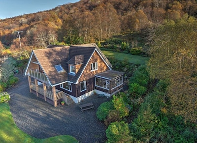 Ardfyne am Loch Fyne Sehr geräumiges 4-Bath-Lodge Stil Haus in atemberaubender Umgebung