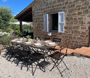 Beautiful spot for a sunny breakfast