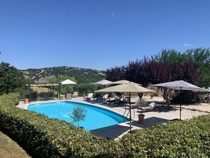 12 metre pool and terrace with a view 