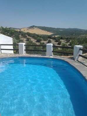 A pool with a view