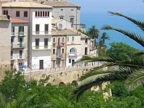 Panoramic Town Wall Overlooking the Sea