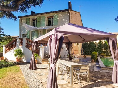 Nice Mansion house classifed 3* near Pezenas with large private pool