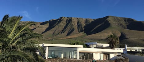 The house from the pool