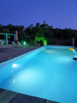 Pool in the evening.