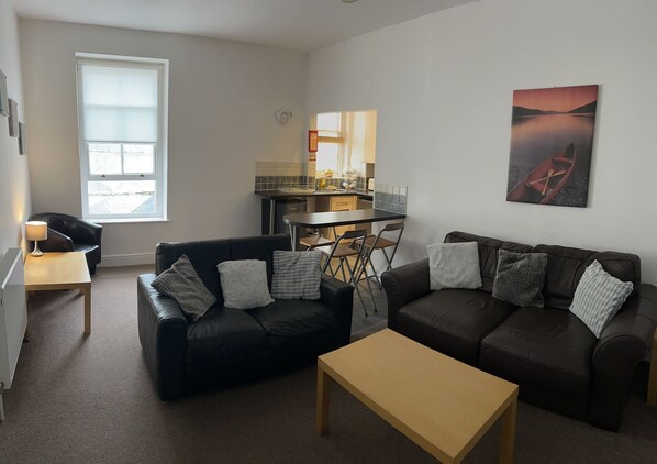 Sofa bed in lounge 