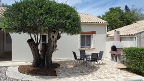 Beautiful Olive tree and new patio area with BBQ