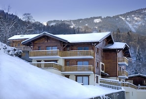 Apartment in Winter looking toward the ski runs