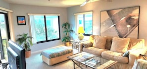 Living room, with a pull out couch