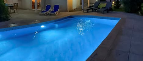 Pool at night