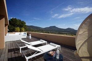 Large terrace with panoramic views