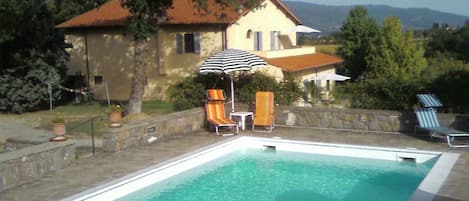 Cerchiaia's view from the pool