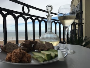 Lunch mon the balcony, perfect place to people watch or enjoy the view