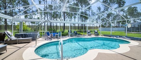 Your Private Screened Pool with view of Green Space- Vacation Mode Activated