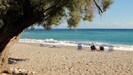 Vue de notre taverne préférée à la plage de Pantazi.
