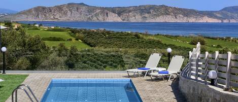 Nereid Villa...stunning sea and country side views from everywhere you stand!