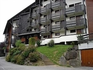 Rear of the Apartment Block in the Summer