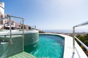 Infinity heated pool