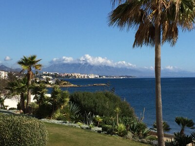 Direct access to the beach, pool, panoramic view, 100sqm terrace 