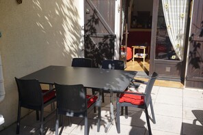 Le nouveau mobilier de la terrasse