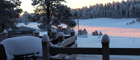 winter view off front deck