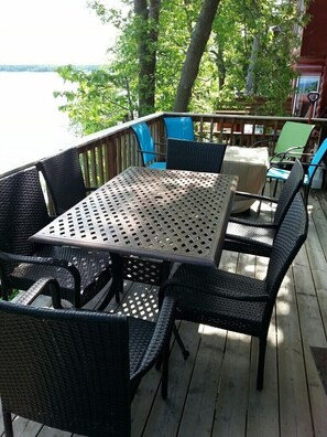 Table on deck.