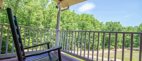 Come, sit and enjoy your morning coffee on the front porch