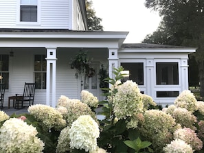 East (main) entrance to the residence