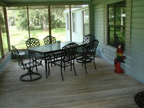 Large screened porch