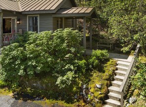 Steps leading up to the front door