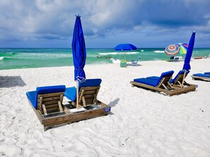 Complimentary beach chair/umbrella service for two Mar 15-Oct 31