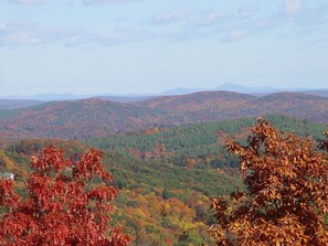 Beautiful fall view from the deck.