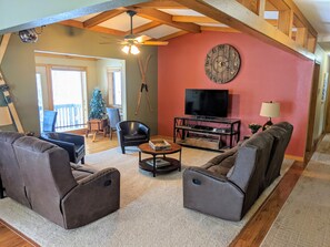 Living room/sunroom - view from the kitchen