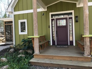 Front door and porch