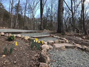 Path leading to house from parking area