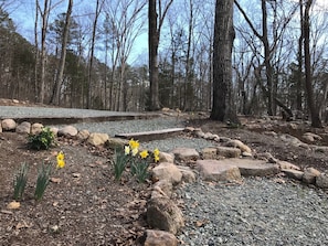 Path leading to house from parking area