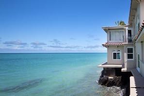 You cannot get any closer to the ocean