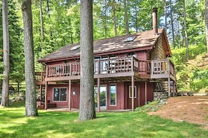 View of backside of cabin.