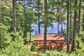 View of home from large upper lot. A perfect spot for RV's and Trailers.